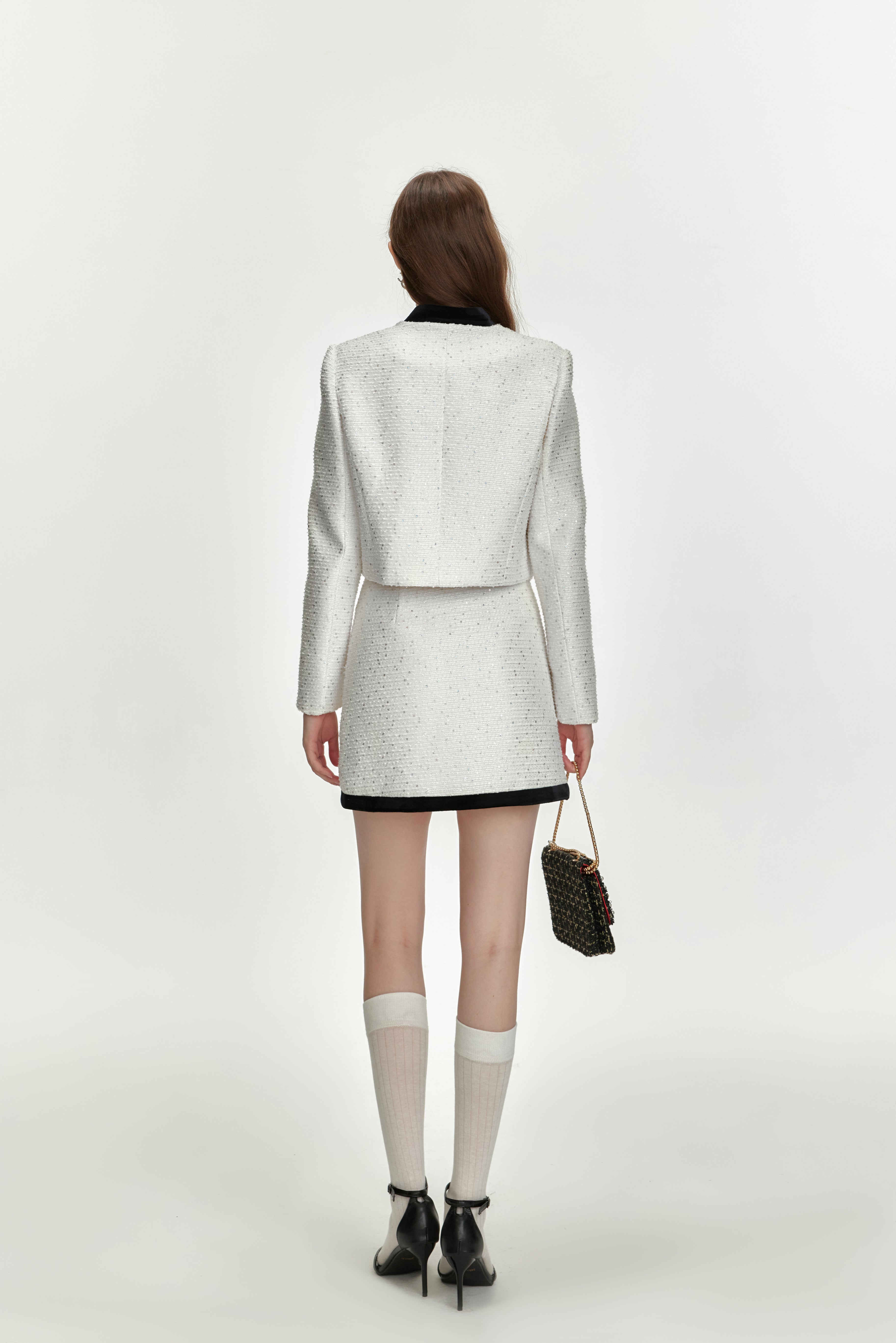 White New-Chinese Style Jacket
