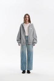 Blue Gradient Diamond Straight Jeans