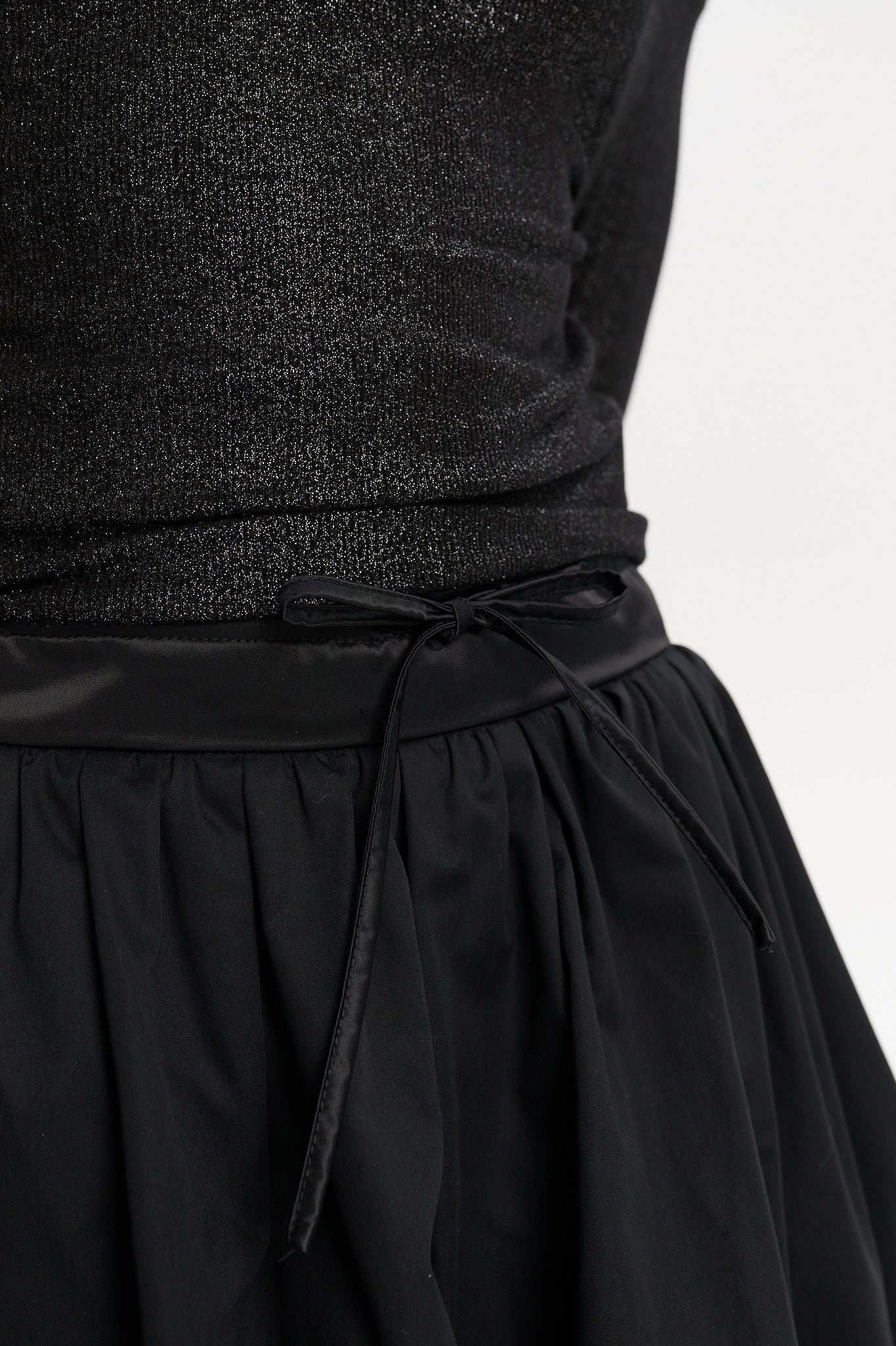 Black Flower Bud Skort