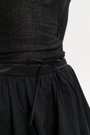Black Flower Bud Skort
