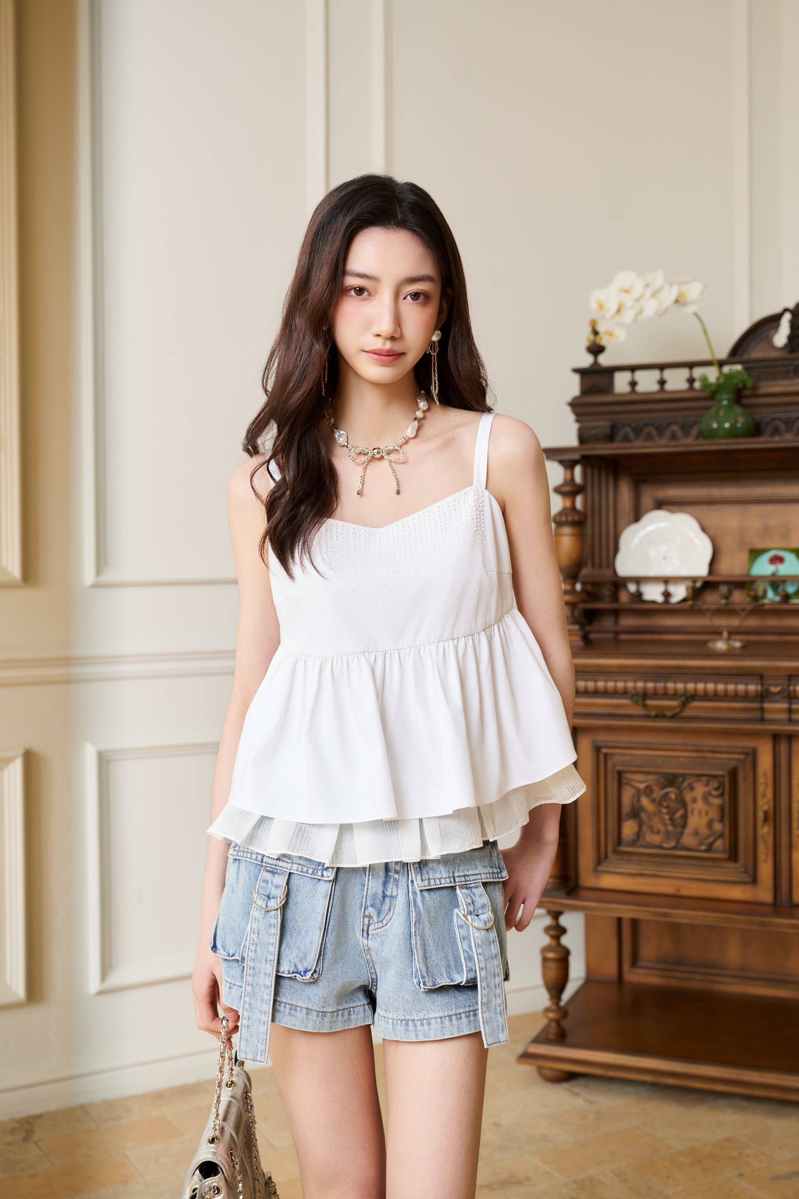 Blue Ribbon 3D Pocket Denim Shorts