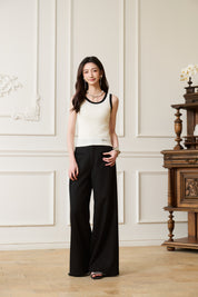 Black Striped Trousers