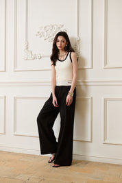 Black Striped Trousers