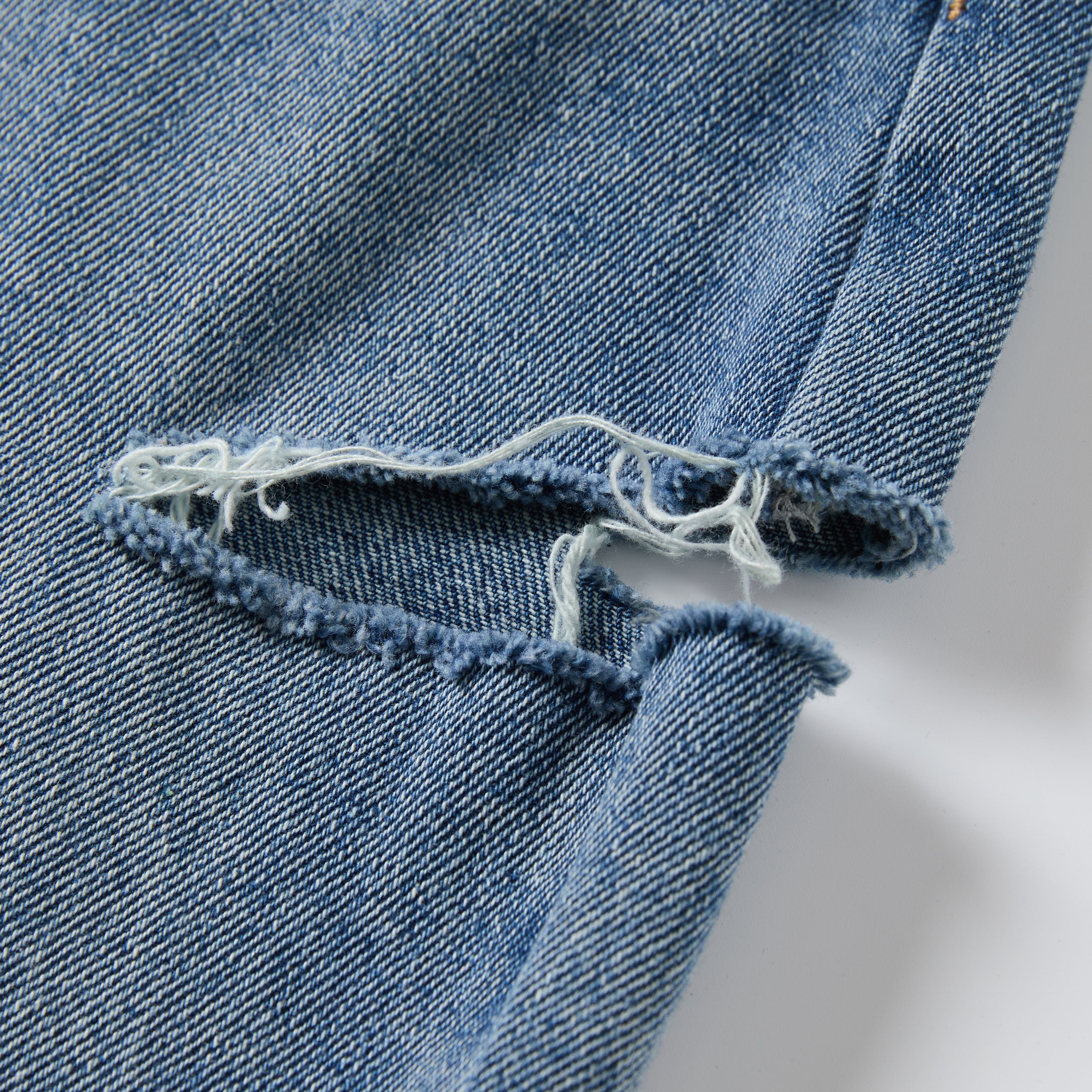 Blue Denim Jean with Pink Paisley Belt