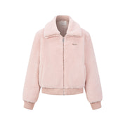 Pink Stand Collar Jacket