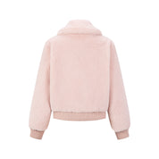 Pink Stand Collar Jacket
