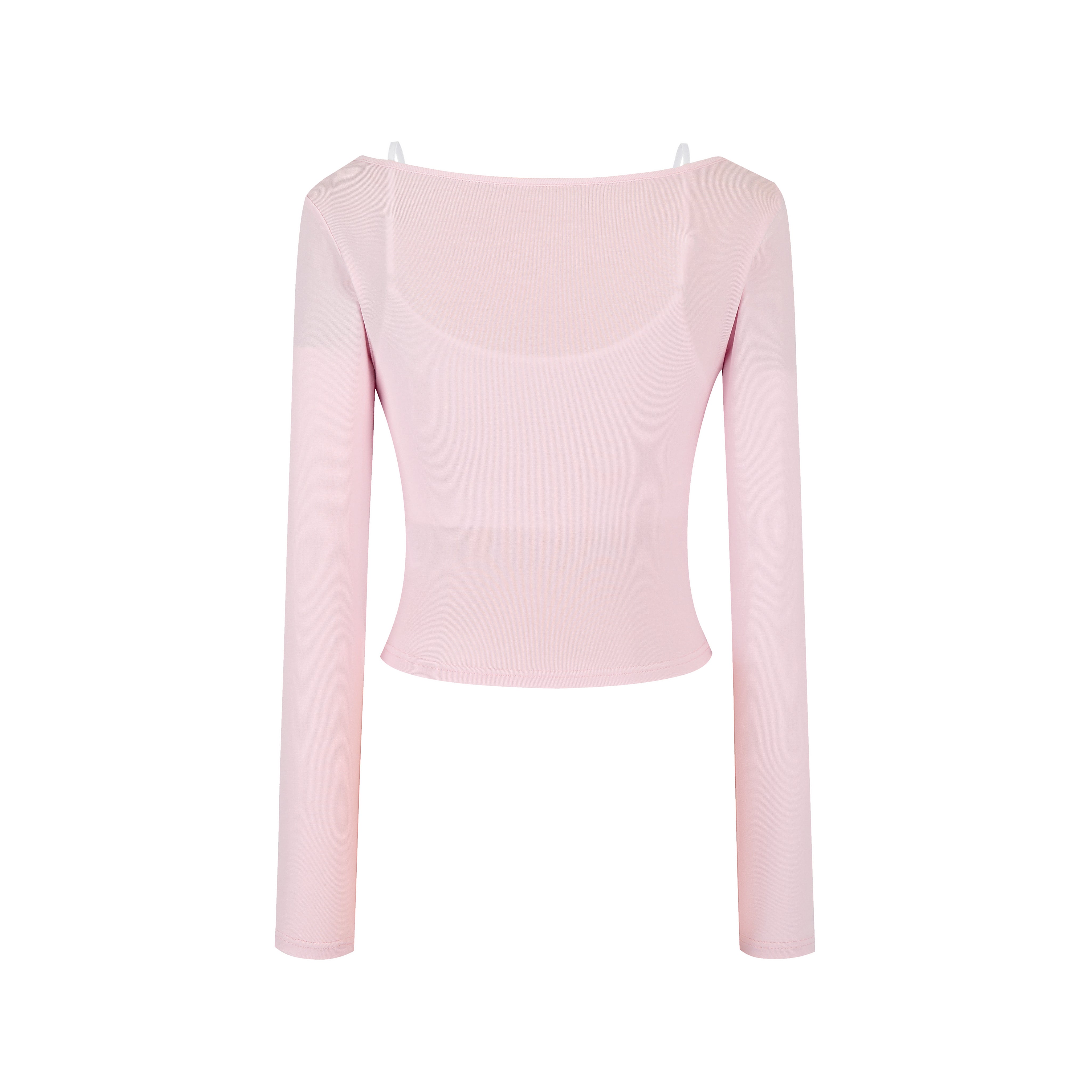 Pink Two-piece Long Sleeve Top