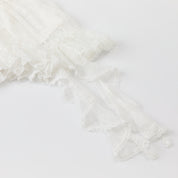 White Lace Irregular Skirt
