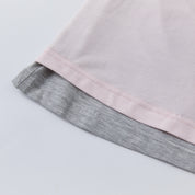 Pink Modal Layered Long Sleeve Top