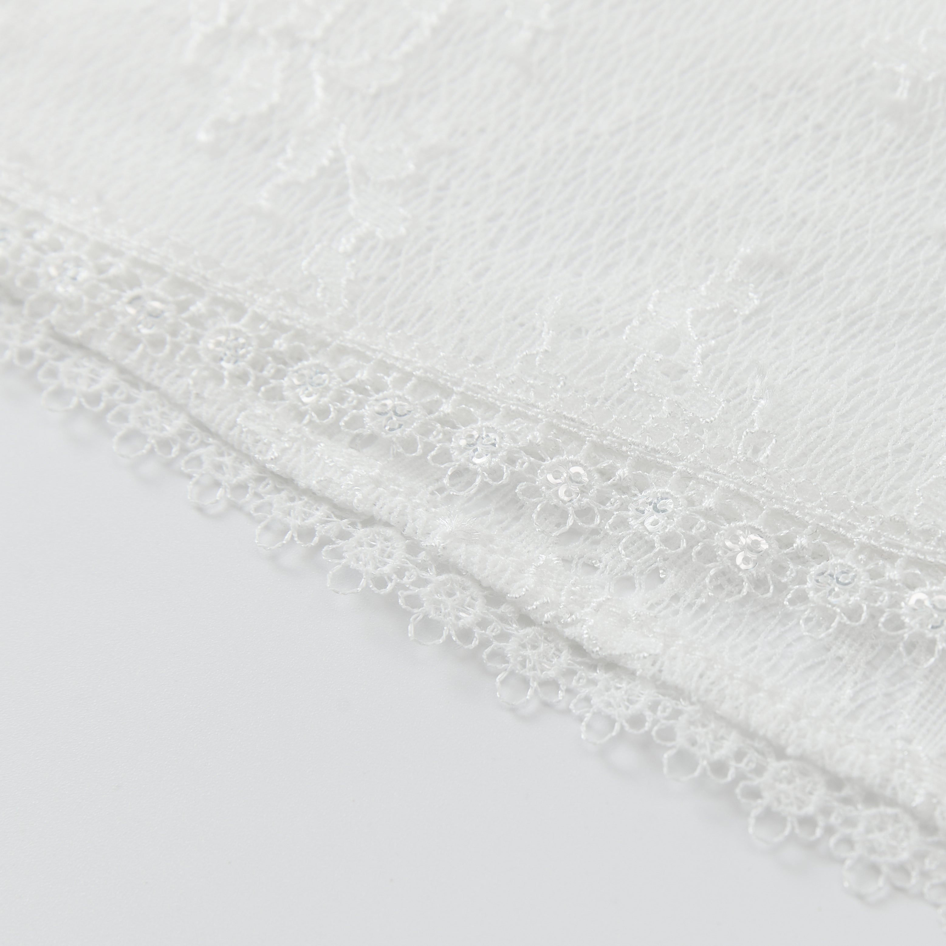 White Lace Patchwork Dress