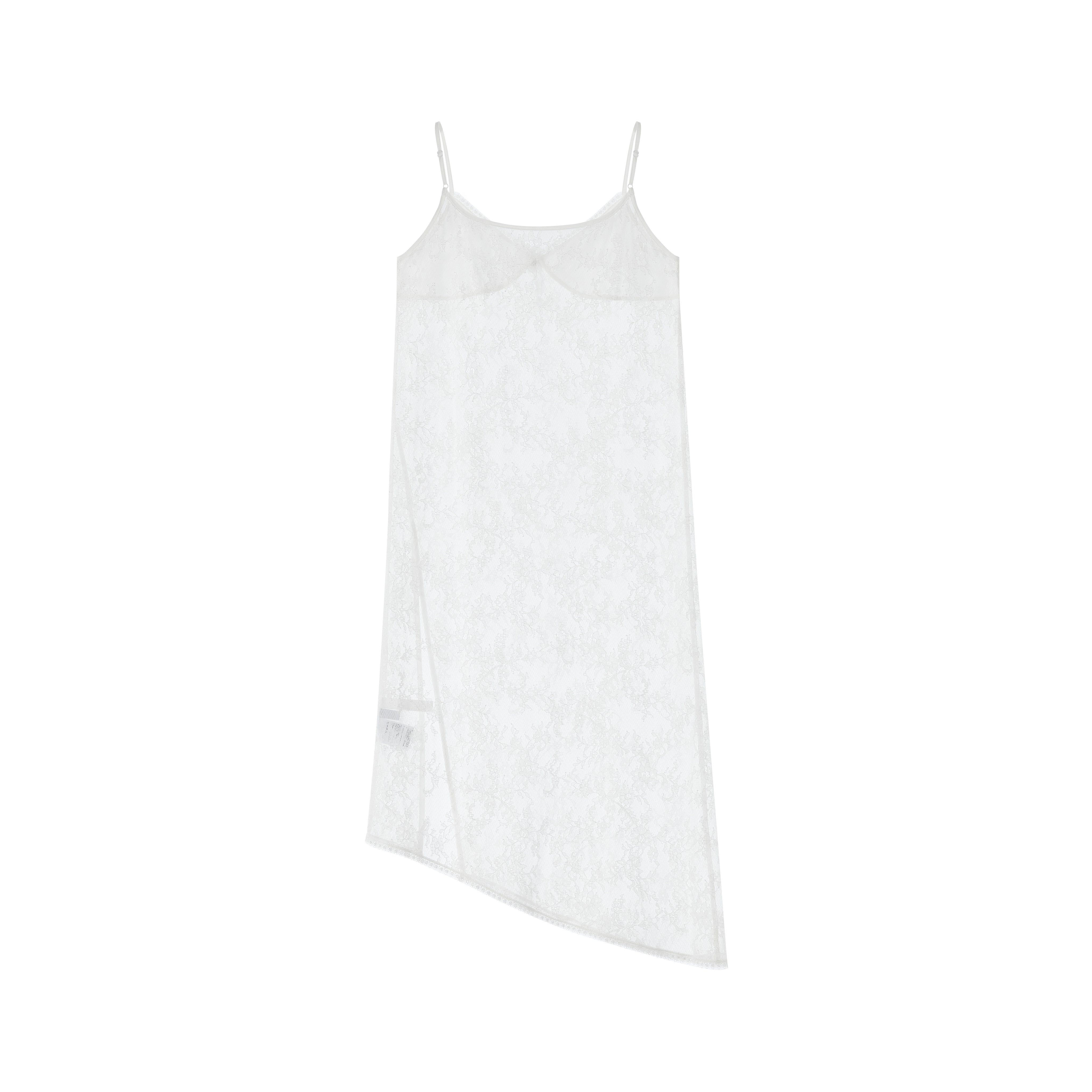 White Lace Patchwork Dress