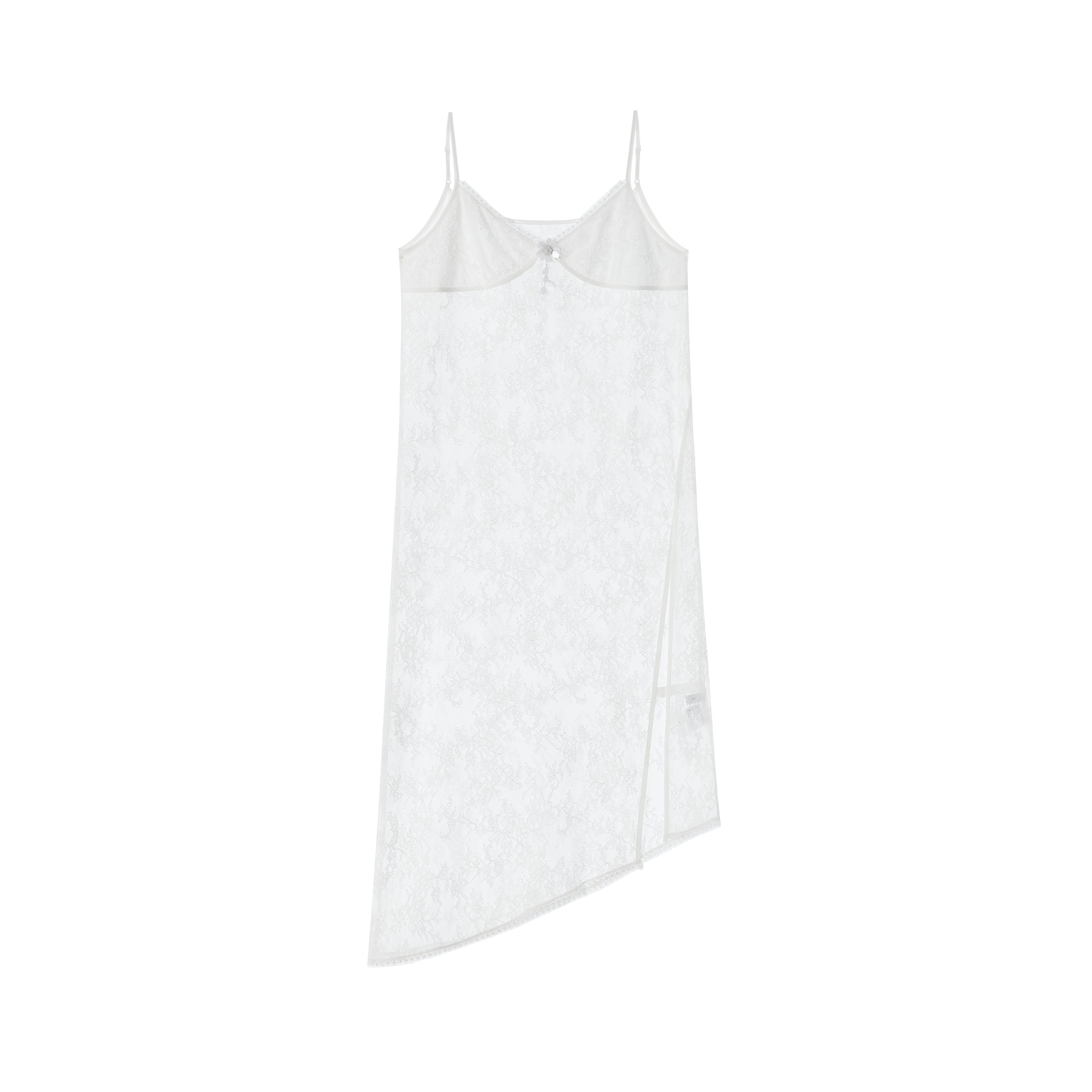 White Lace Patchwork Dress