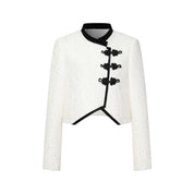 White New-Chinese Style Jacket