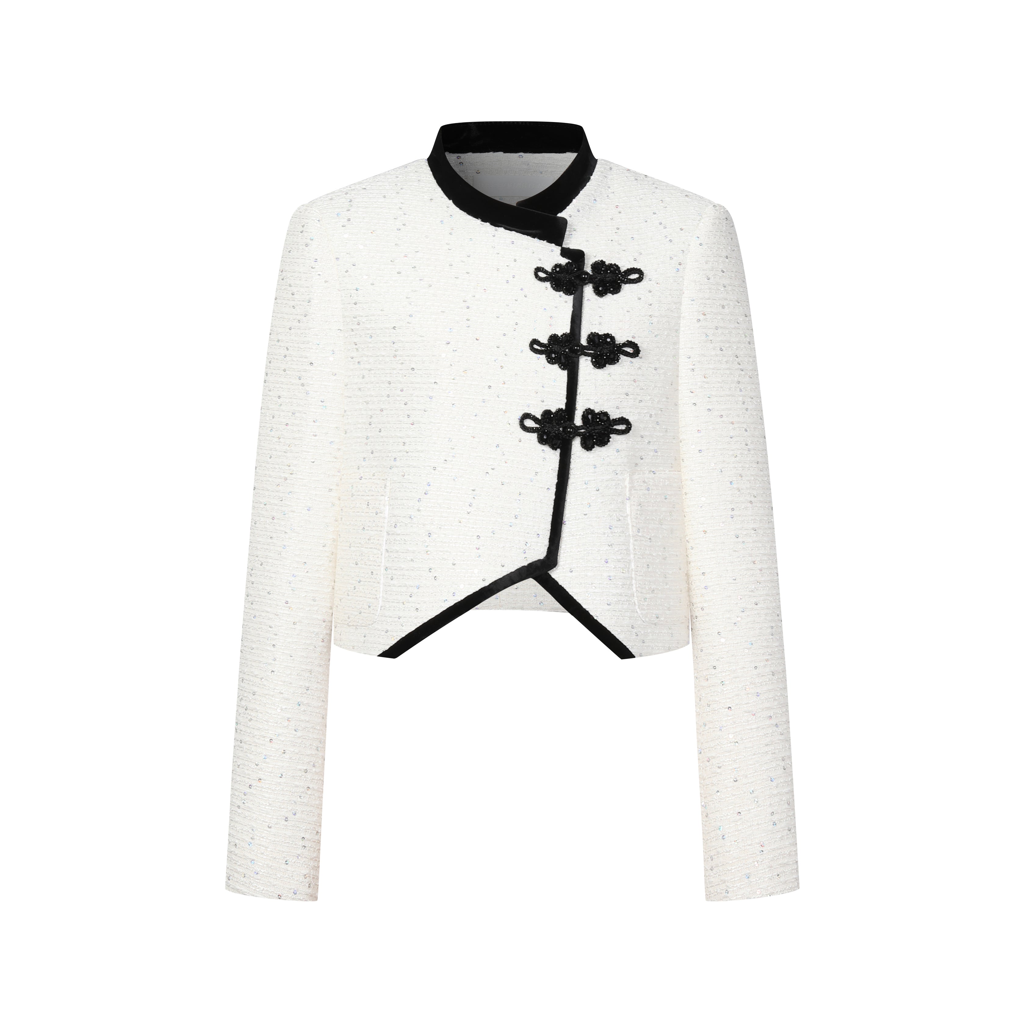 White New-Chinese Style Jacket