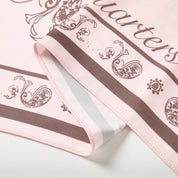 Pink Bow Cashew Flower Square Scarf