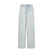Blue Wide-Leg Tencel Denim Jeans
