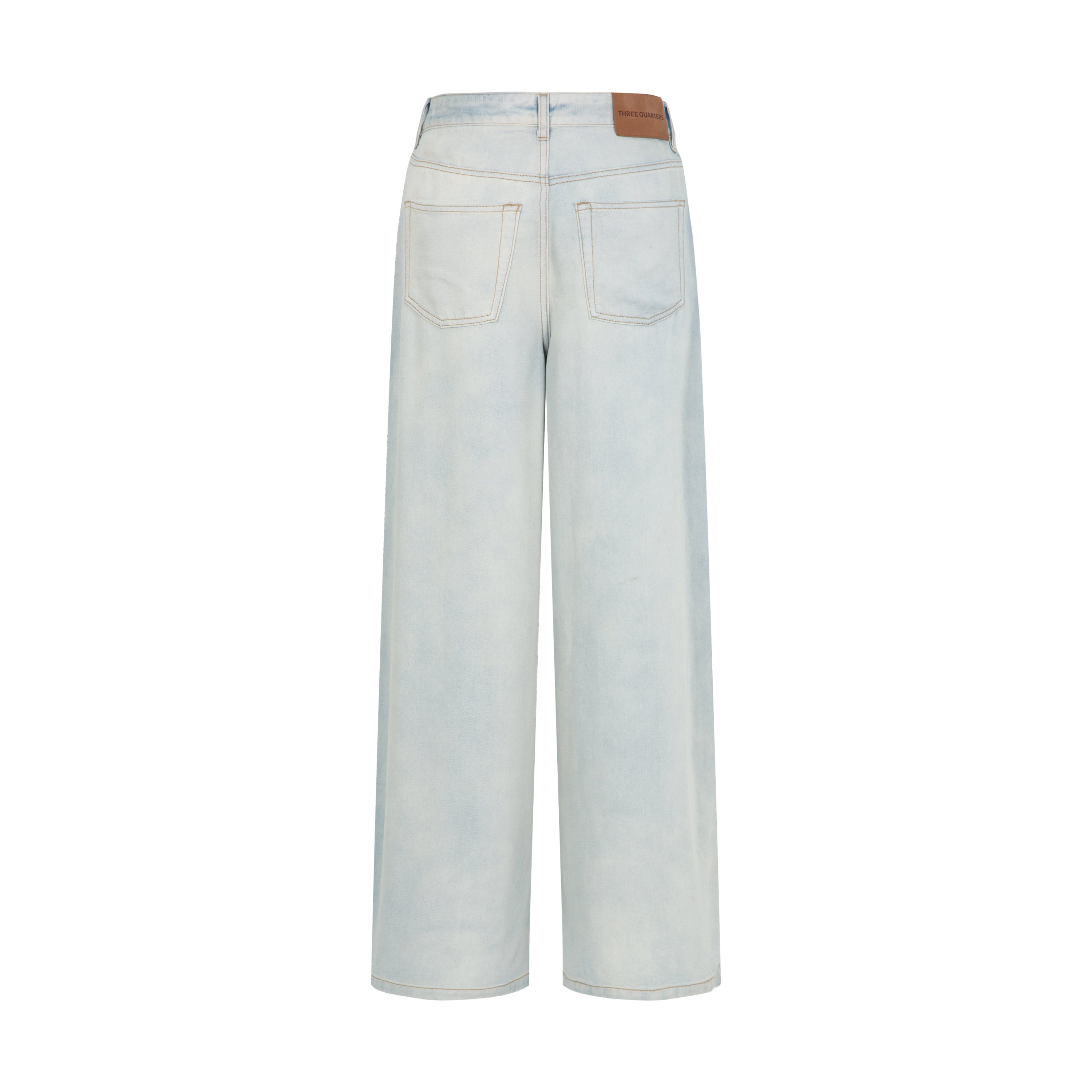 Blue Wide-Leg Tencel Denim Jeans