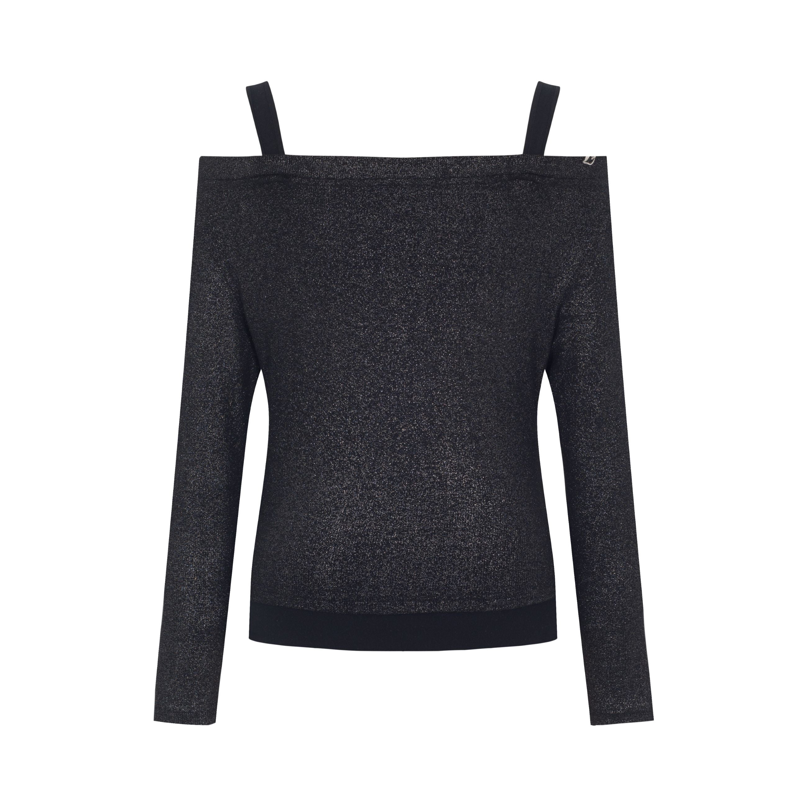Black Glitter Two-piece T-shirt