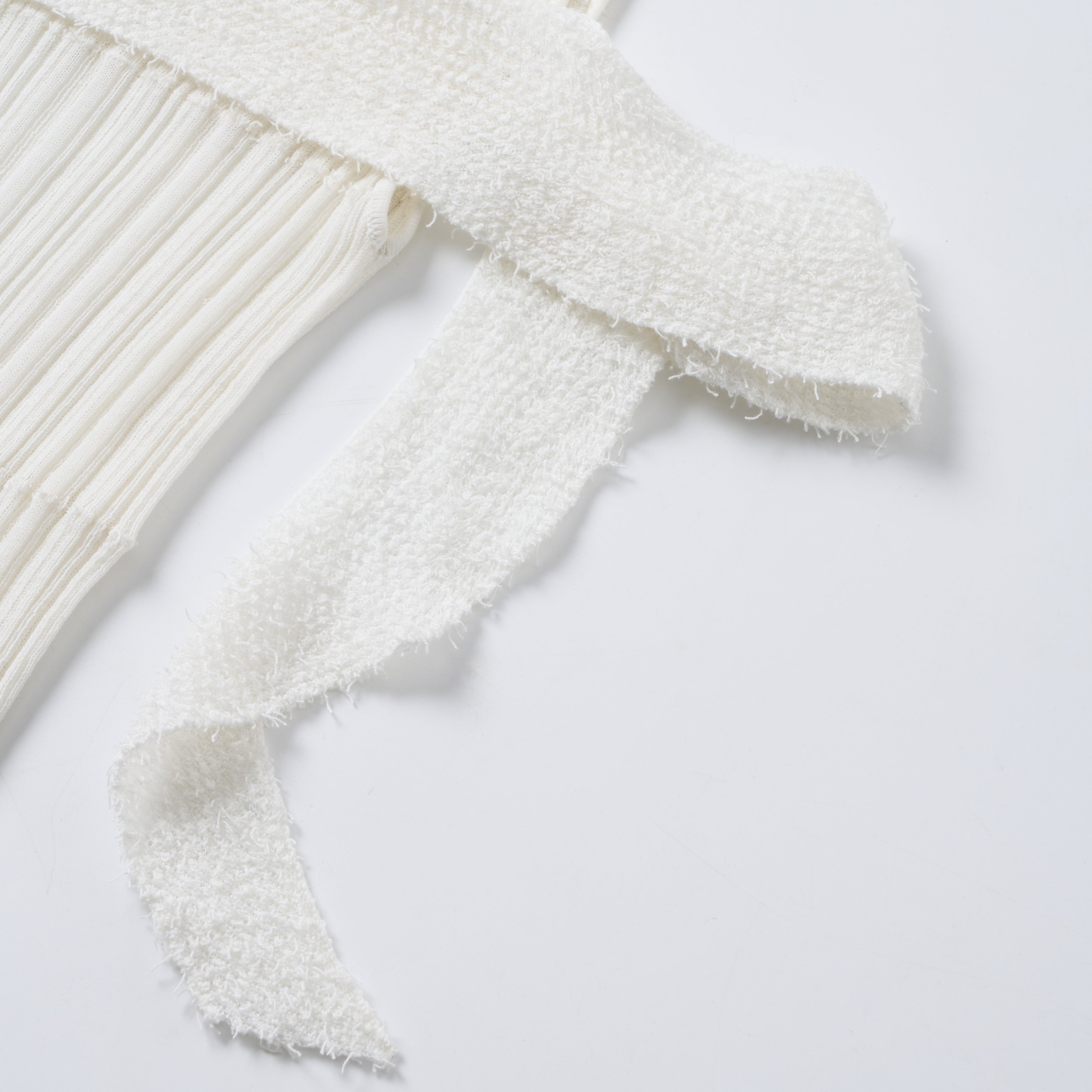 Off-White Patchwork Cold Shoulder Sweater