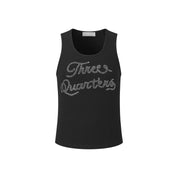 Black Logo Diamond Vest