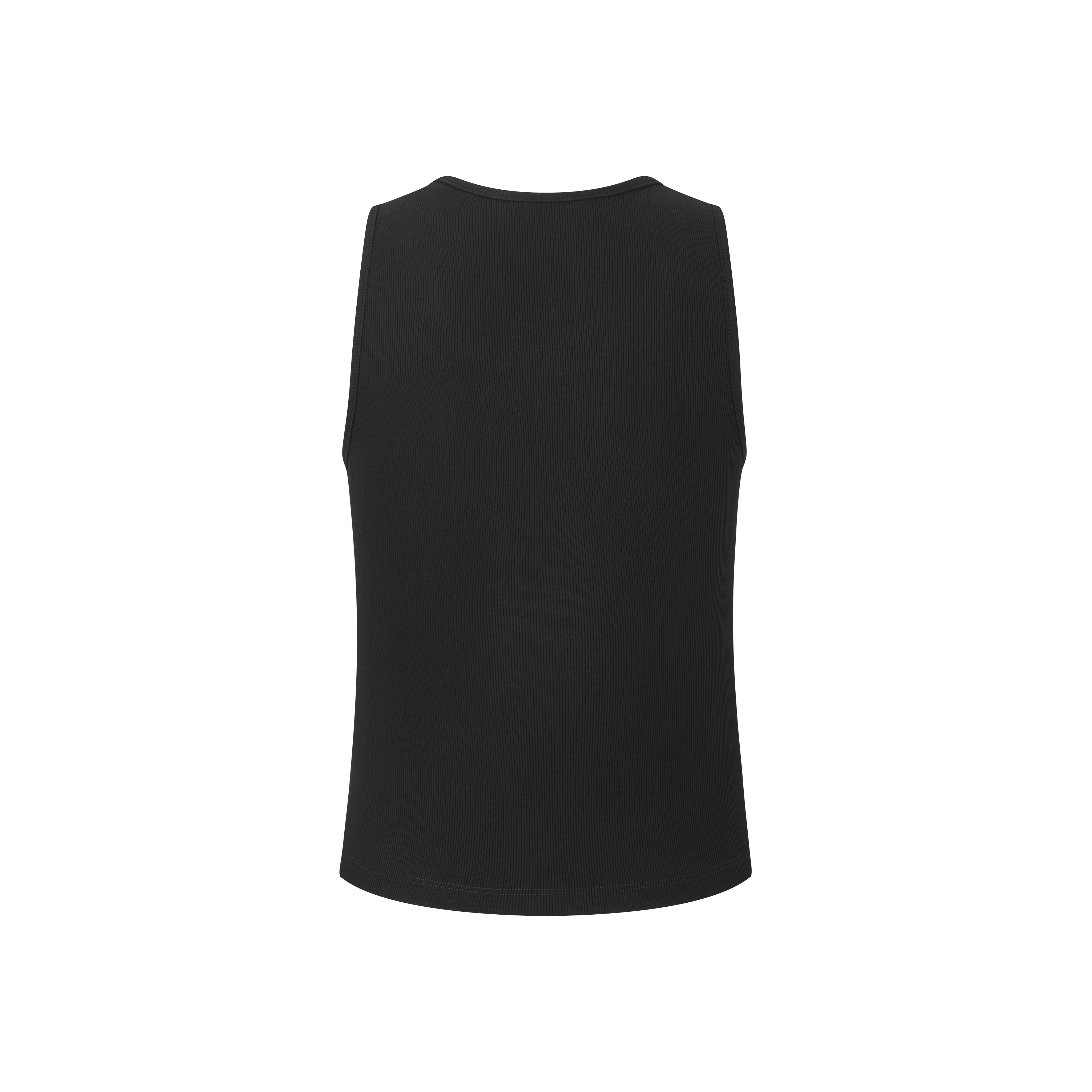 Black Logo Diamond Vest