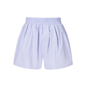 Purple Loose Embroidered Shorts