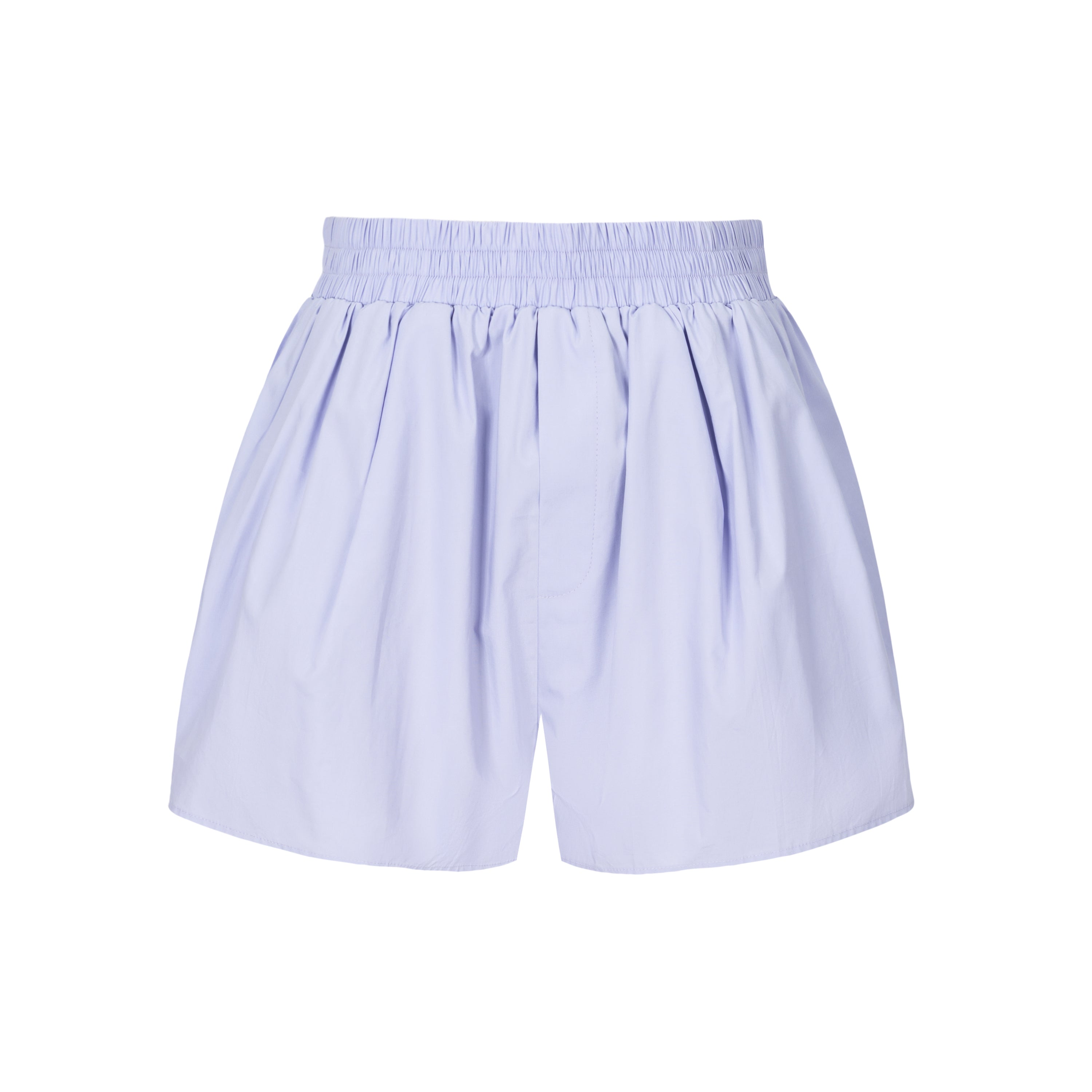 Purple Loose Embroidered Shorts