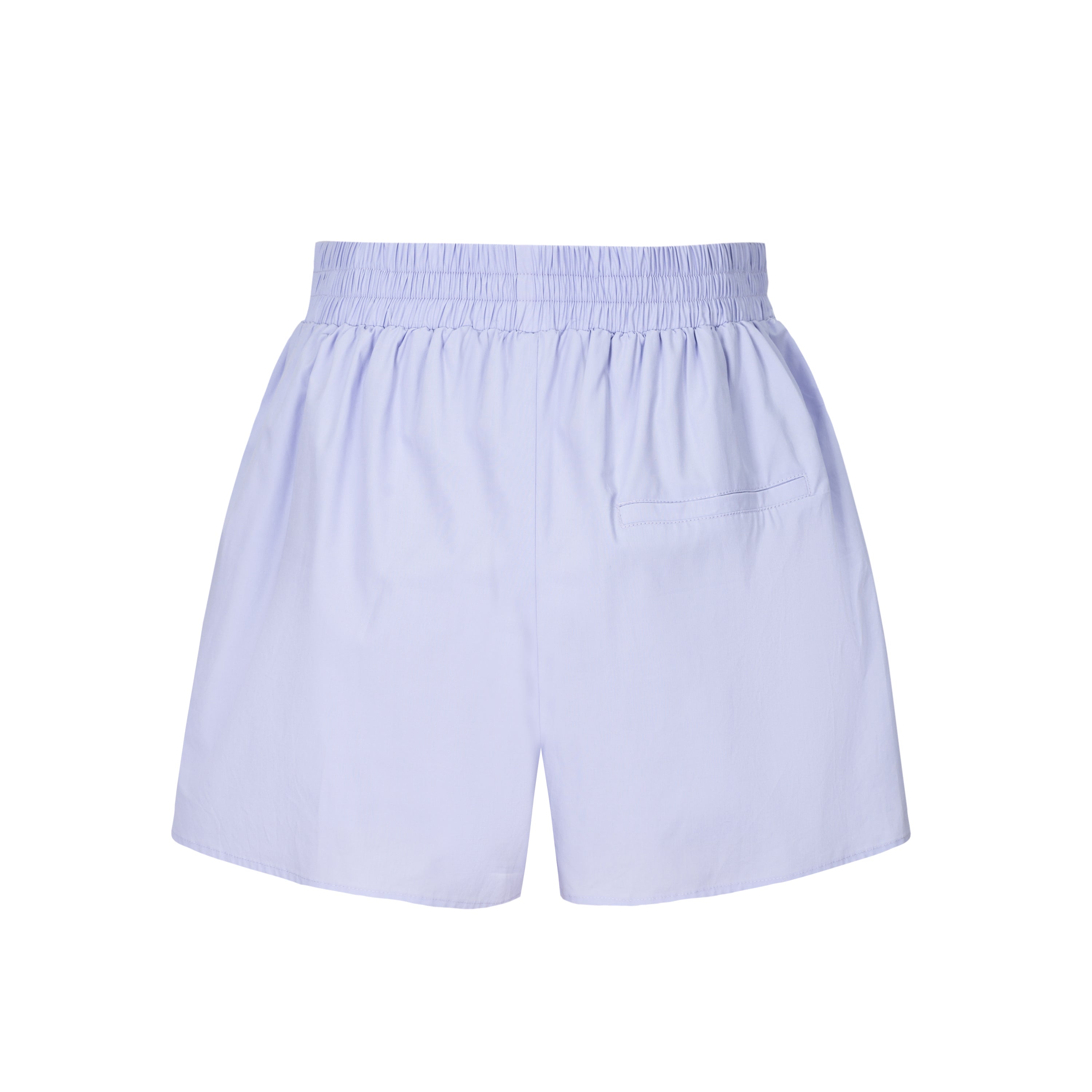 Purple Loose Embroidered Shorts