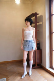 White Diamond Logo Knit Vest